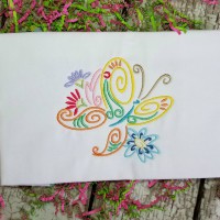 Summer Butterfly Machine Embroidery Design